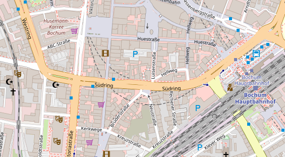 Friseur auf Satellitenbild