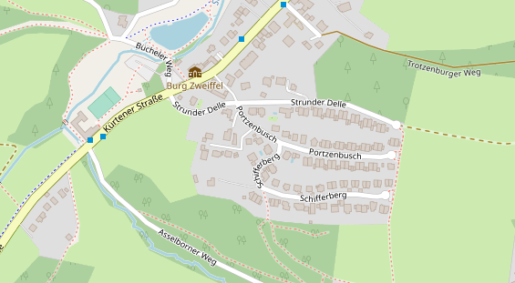 Friseur auf Satellitenbild