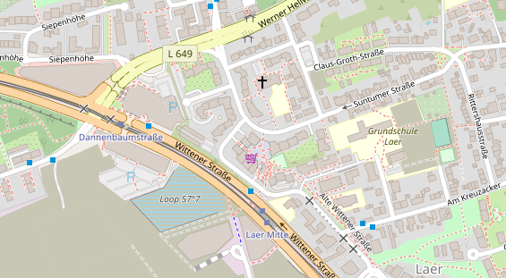 Friseur auf Satellitenbild