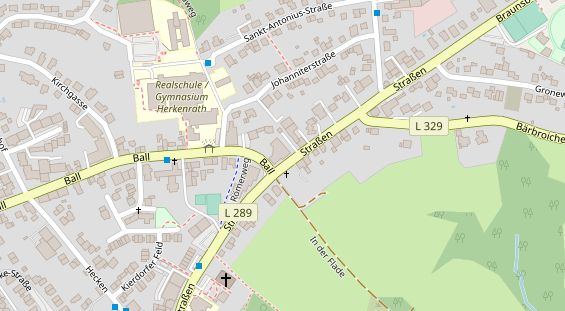 Friseur auf Satellitenbild