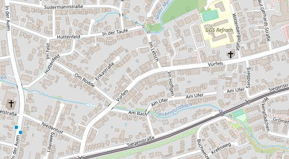 Friseur auf Satellitenbild