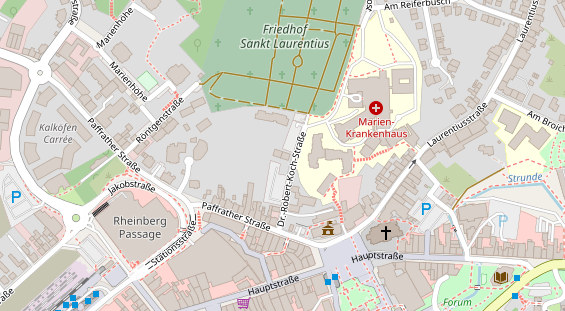 Friseur auf Satellitenbild