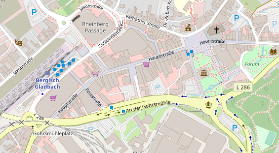 Friseur auf Satellitenbild