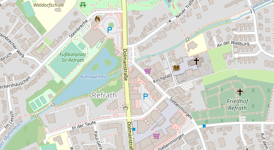 Friseur auf Satellitenbild