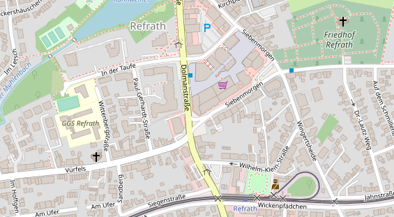 Friseur auf Satellitenbild