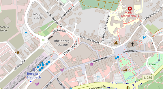 Friseur auf Satellitenbild