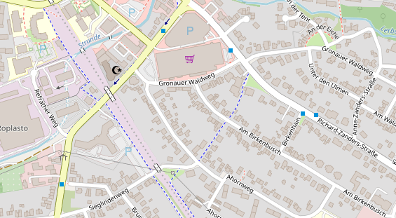 Friseur auf Satellitenbild