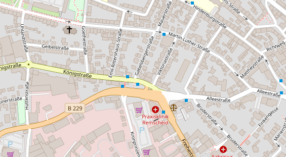 Friseur auf Satellitenbild