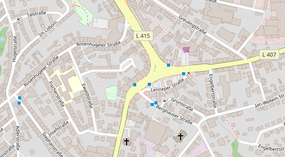 Friseur auf Satellitenbild