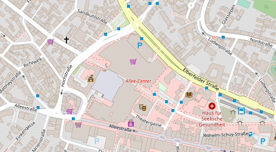 Friseur auf Satellitenbild