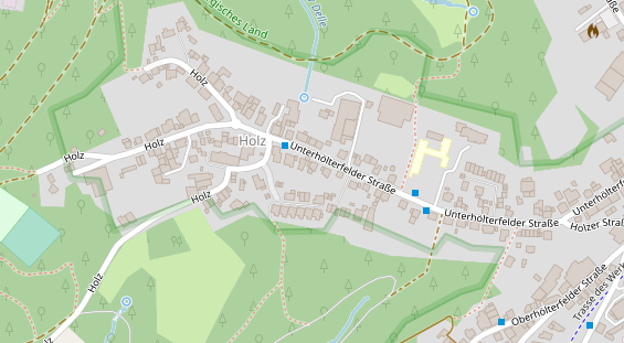 Friseur auf Satellitenbild