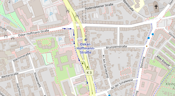 Friseur auf Satellitenbild