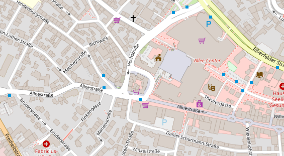 Friseur auf Satellitenbild