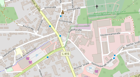 Friseur auf Satellitenbild