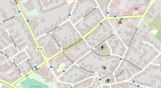 Friseur auf Satellitenbild