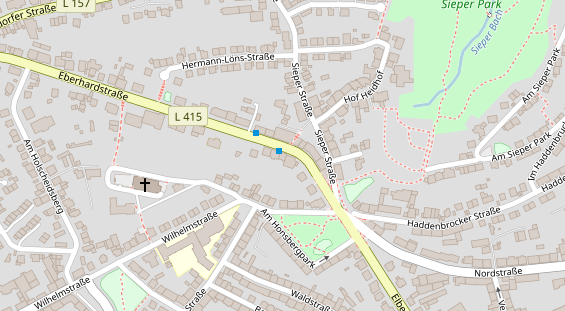 Friseur auf Satellitenbild