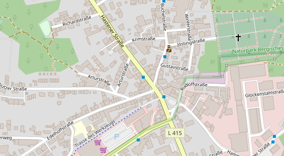 Friseur auf Satellitenbild