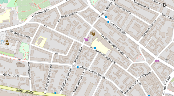 Friseur auf Satellitenbild