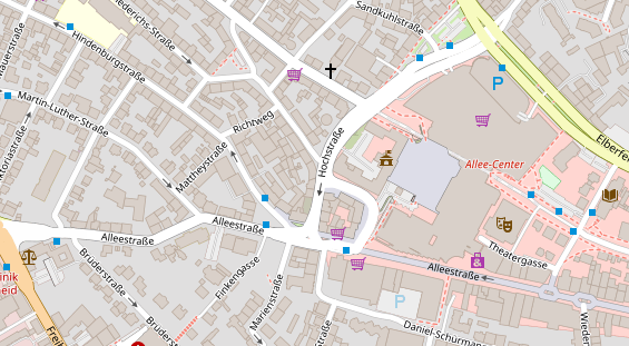 Friseur auf Satellitenbild