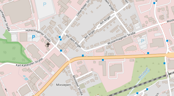 Friseur auf Satellitenbild