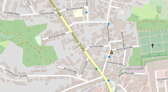 Friseur auf Satellitenbild