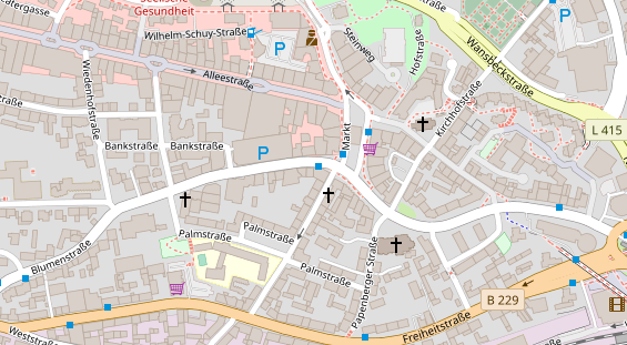 Friseur auf Satellitenbild