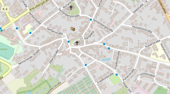 Friseur auf Satellitenbild