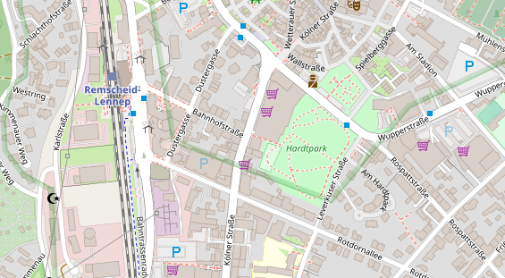 Friseur auf Satellitenbild