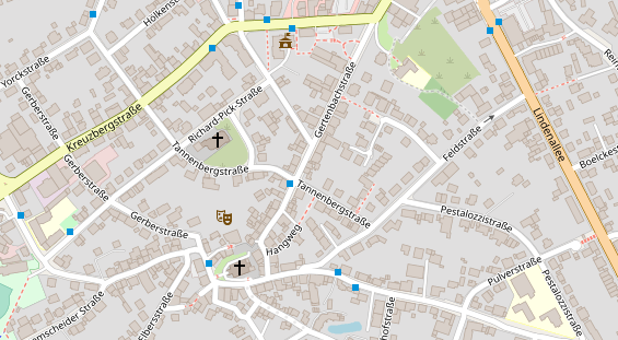 Friseur auf Satellitenbild