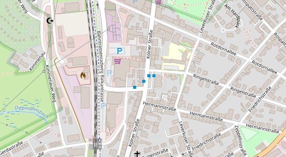 Friseur auf Satellitenbild