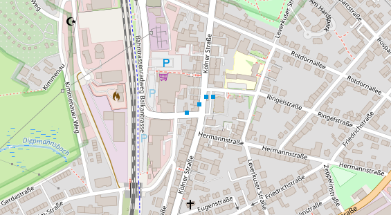 Friseur auf Satellitenbild