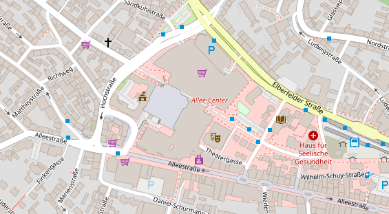 Friseur auf Satellitenbild