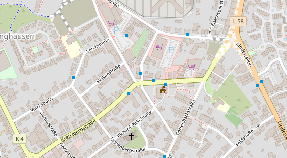 Friseur auf Satellitenbild