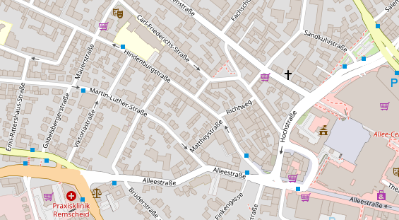 Friseur auf Satellitenbild