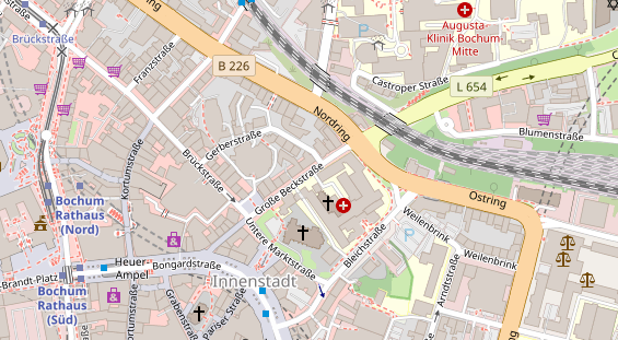 Friseur auf Satellitenbild