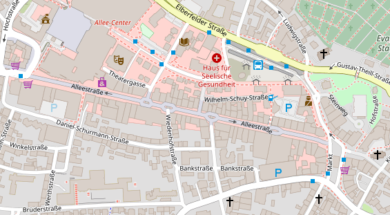 Friseur auf Satellitenbild