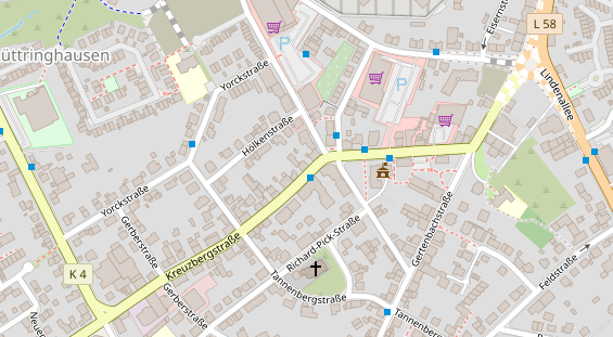 Friseur auf Satellitenbild