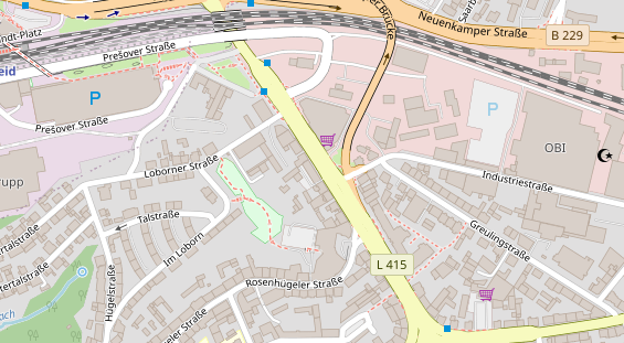 Friseur auf Satellitenbild