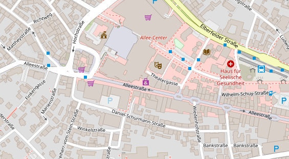 Friseur auf Satellitenbild