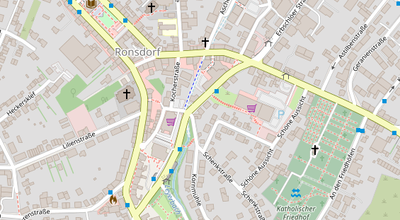 Friseur auf Satellitenbild