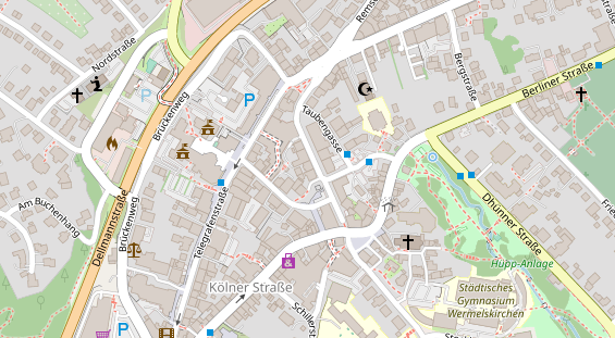 Friseur auf Satellitenbild