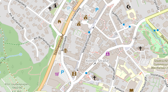 Friseur auf Satellitenbild