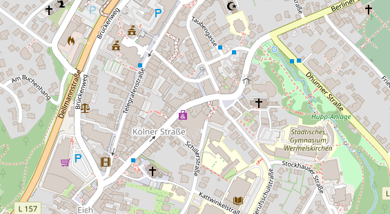 Friseur auf Satellitenbild