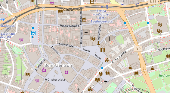 Friseur auf Satellitenbild