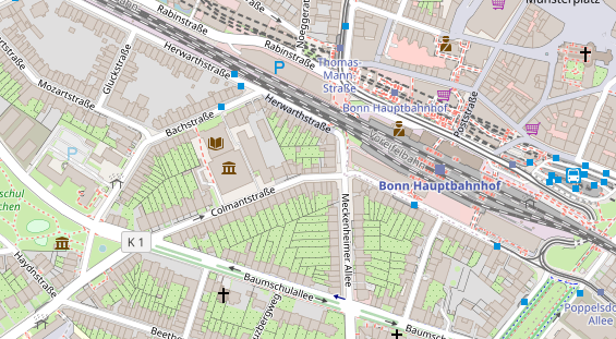 Friseur auf Satellitenbild