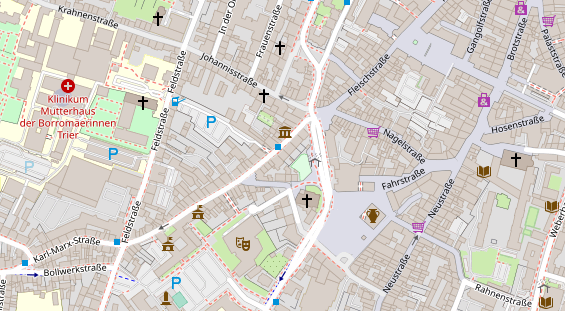 Friseur auf Satellitenbild