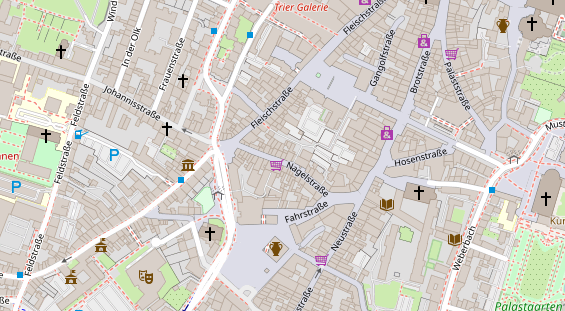 Friseur auf Satellitenbild