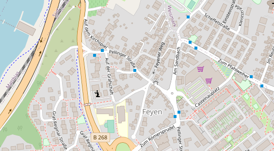 Friseur auf Satellitenbild