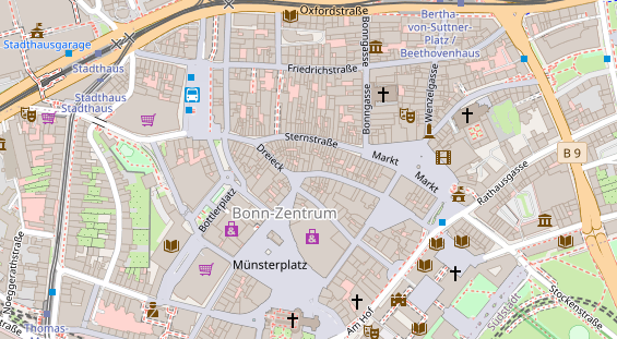 Friseur auf Satellitenbild