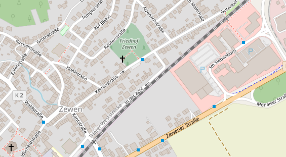 Friseur auf Satellitenbild